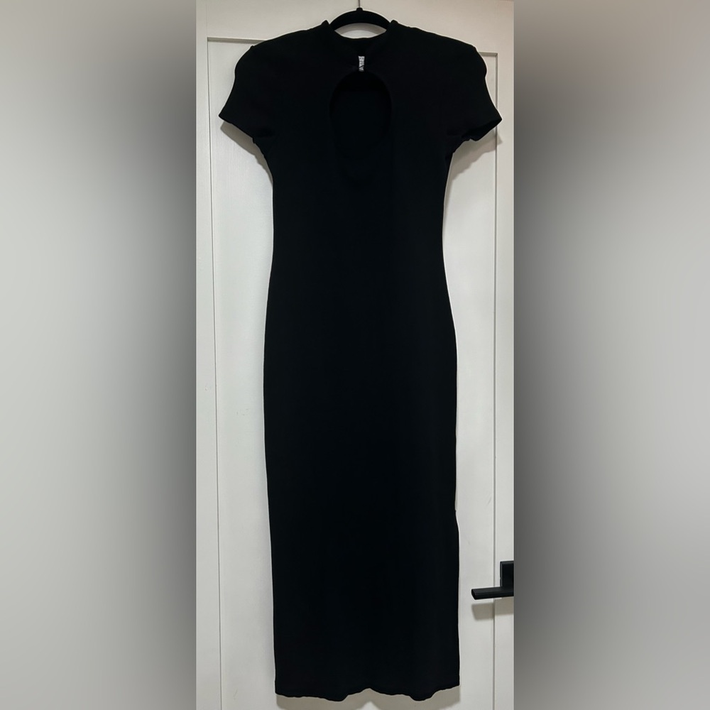 Topshop Front Keyhole Midi Dress